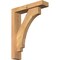 Ekena Millwork Imperial Block Smooth Bracket w/ Offset Brace, Western Red Cedar, 3 1/2"W x 14"D x 18"H BKT0402X14X18IMP05SWR - alternate 1